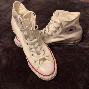 White Hightop Converse